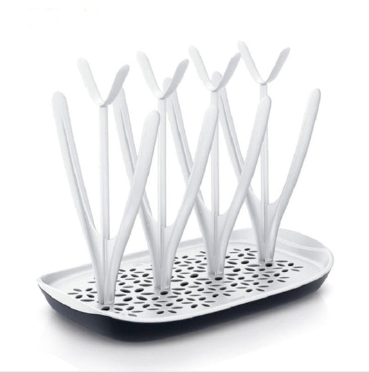 AirFlow baby bottle drying rack with versatile design and removable drip tray.