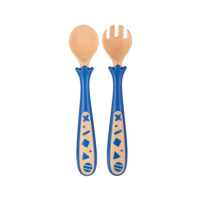 Baby Products To Learn Eat Curved Fork Spoon Cover - Avallex