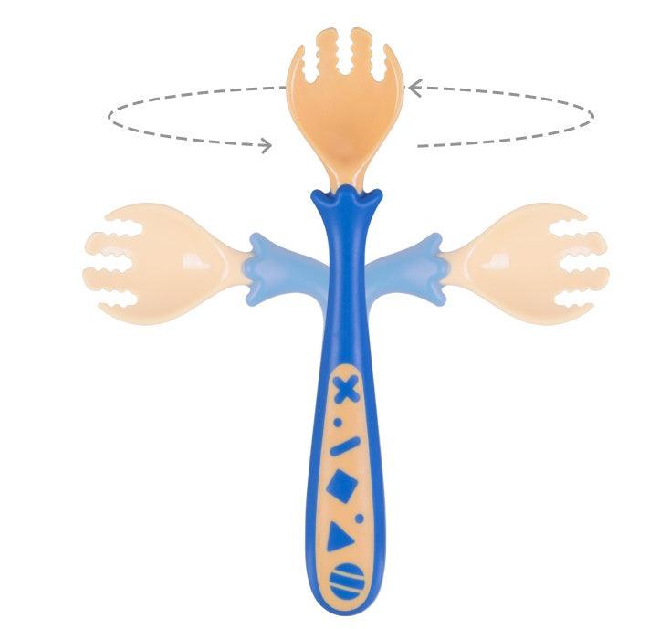 Baby Products To Learn Eat Curved Fork Spoon Cover - Avallex