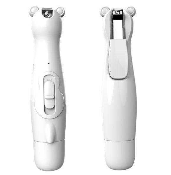 Rechargeable BabySafe Nail Care Kit with six grinding heads and ABS shell.