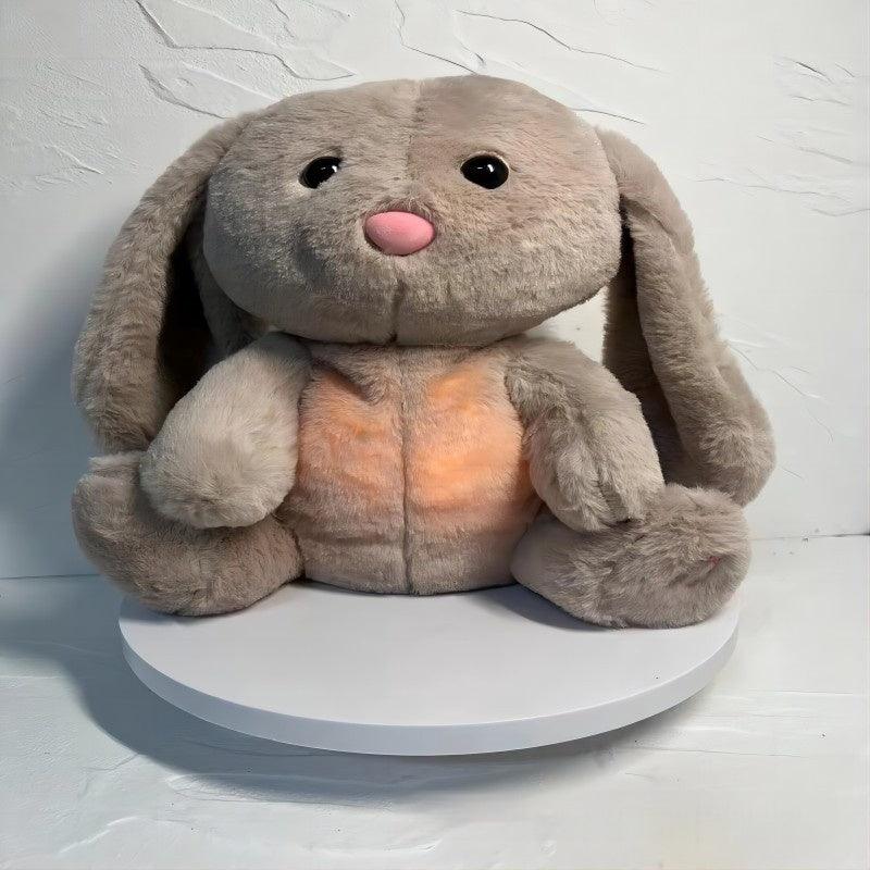 breathing rabbit soothing plush toy - calm