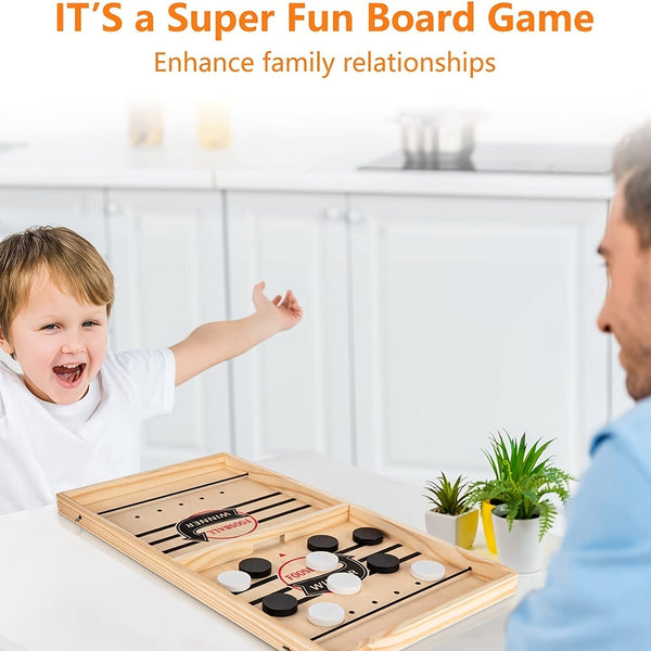 Speed Sling Shot Family Fun board game for hand-eye coordination and bonding.