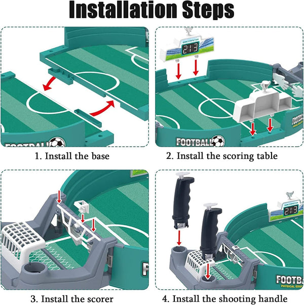 Mini Soccer Family Fun Game installation steps.