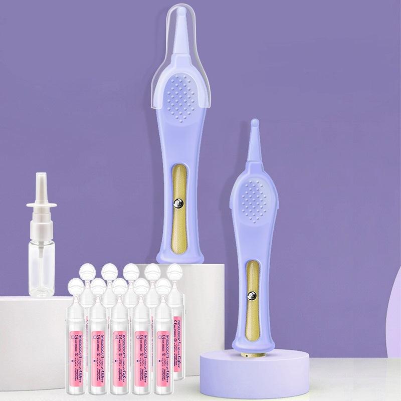 LumiNose Baby Cleansing Tool with LED light and gentle design for easy nose cleaning.