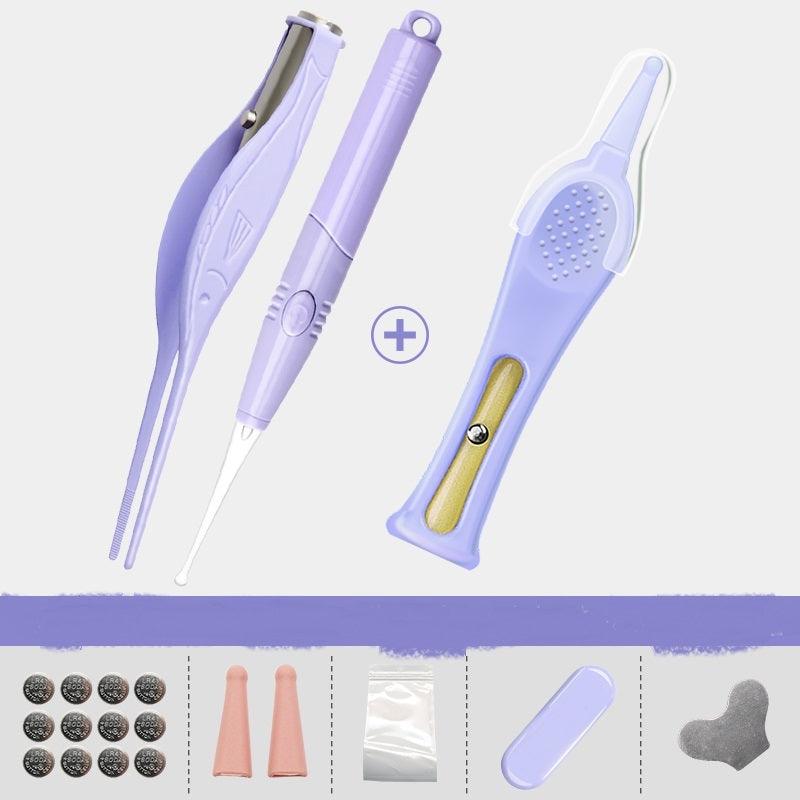 LumiNose Baby Cleansing Tool set with LED light and soft tips.