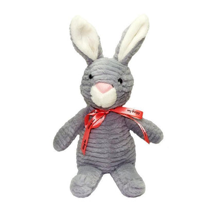 Gray rabbit SnuggleWarm Animal Plush Heater for cozy warmth and comfort.