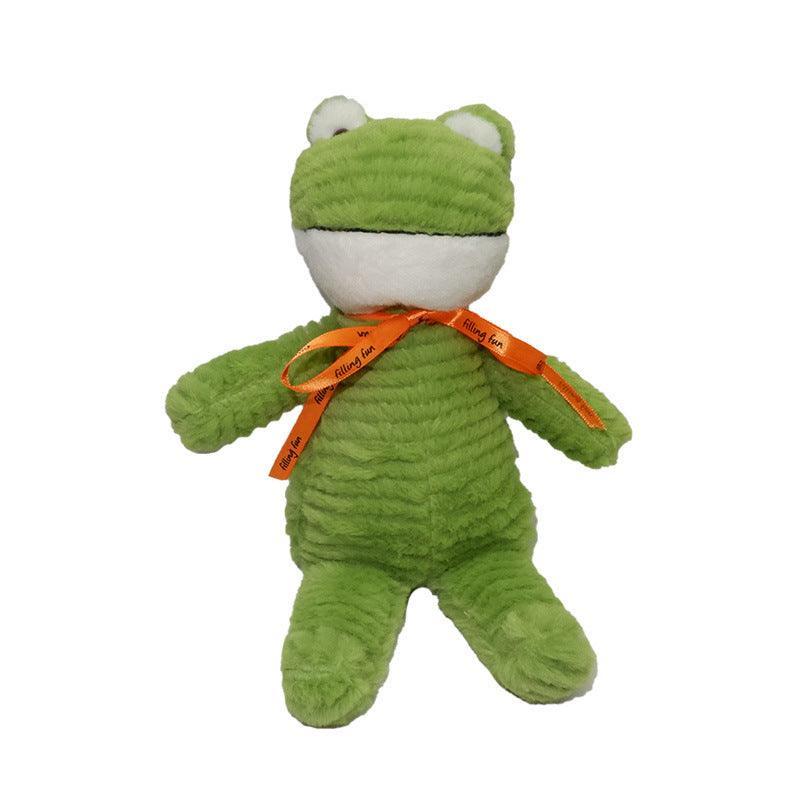 Green plush animal heater, SnuggleWarm, ideal for cozy warmth and stress relief.