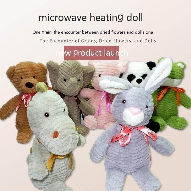 SnuggleWarm Animal Plush Heaters - Cute Microwavable Heating Dolls for Comfort and Warmth