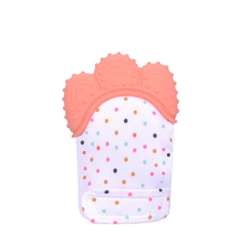 Silicone Baby Chew Toy with colorful design, easy to clean for soothing teething relief.