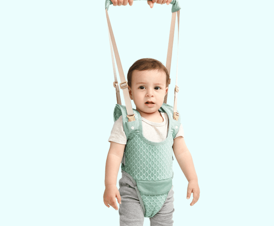 ToddleSafe Adjustable Toddler Belt in use with a toddler learning to walk.