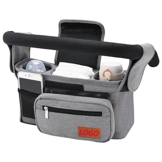 Ultimate Baby Stroller Organizer with multiple pockets and compartments for convenient storage on the go.