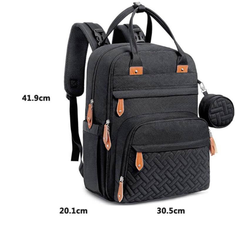 Ultimate Mommy Backpack with multiple compartments and comfortable straps.