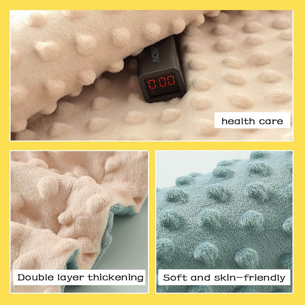 Ultra Soft Dotted Baby Blanket, double layer thickening, soft and skin-friendly.